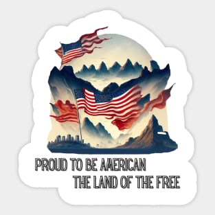 Proud to be American Sticker